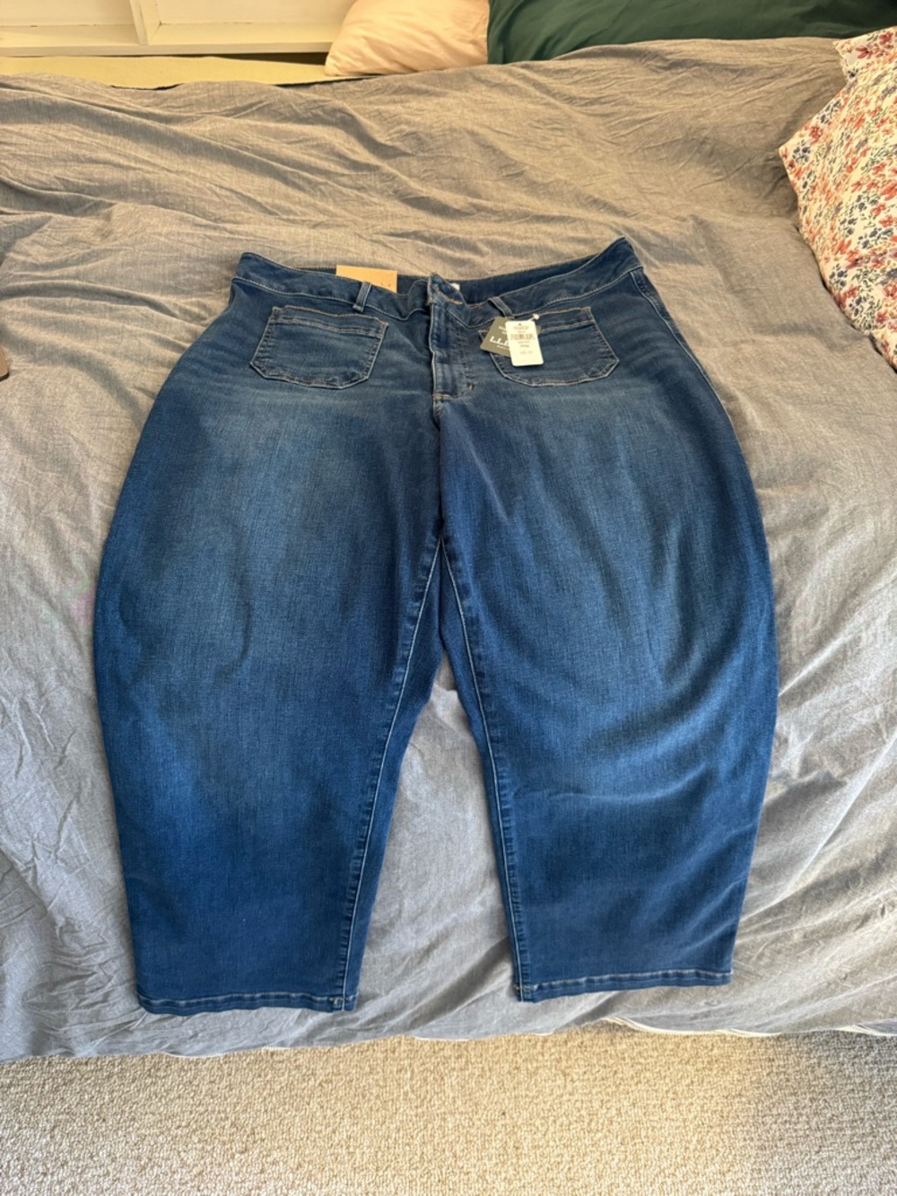 L.L. Bean Women's Dark Blue Go Anywhere Jeans